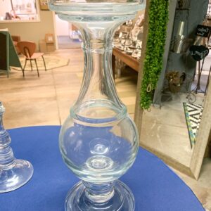 Baluster Pear Glass Candle Holder