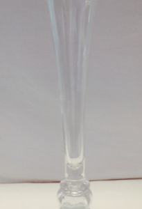 Clear Glass Trumpet Vase