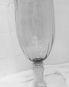 Giant Pedestal Glass Hurricane Vase