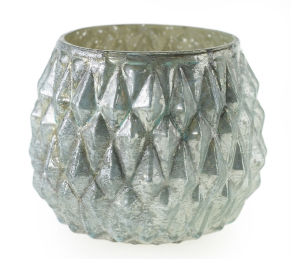 Kingley Light Blue Votive  (4.25"x 4")