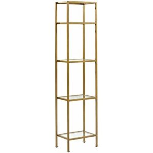 Gold Metal Bar Back Shelves