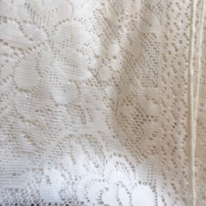 White, Crochet Lace, 67" x 52"