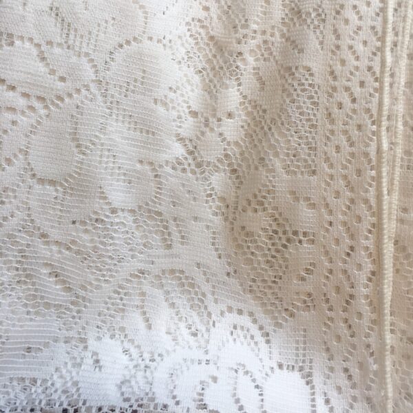 White, Crochet Lace, 67" x 52"