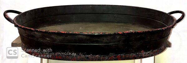 Oversized Metal Tray with Handles