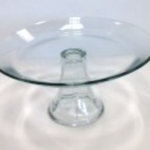 Glass Cake Plate - 10"