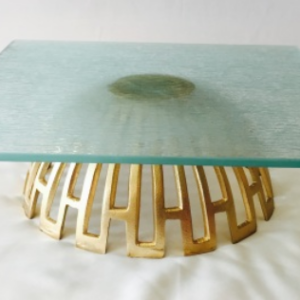 Rain Glass Cake Stand