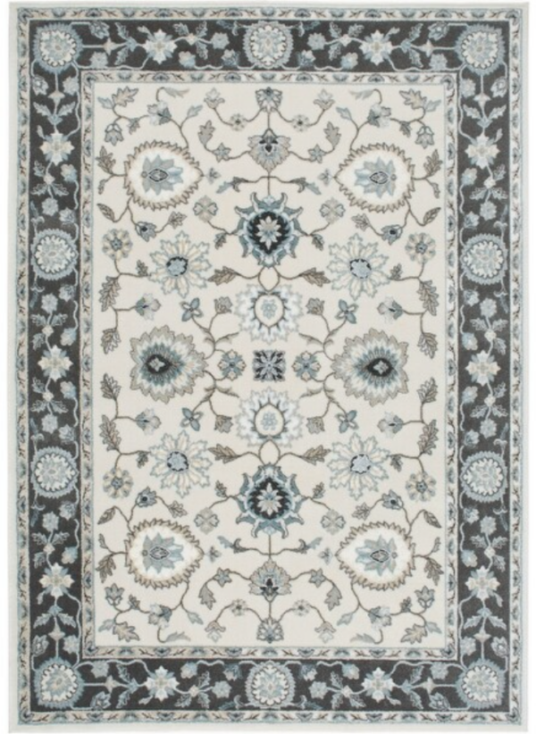 Cambridge Rug, Cream & Grey (5.3'x7.3')