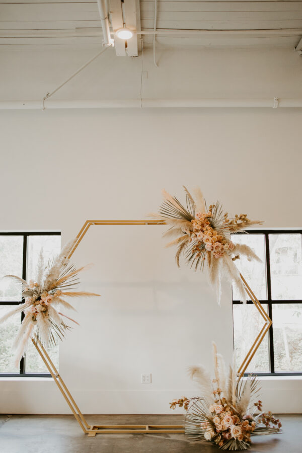 Gold Hexagon Arch (Heavy Duty)