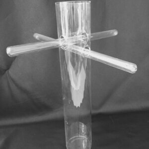 Oriental Intersecting Glass Vase - 20" Tall