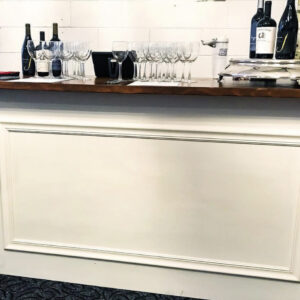 Classic Bar with Natural Wood Top 6'