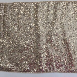 12" x 108" Champagne Sequin, Runner