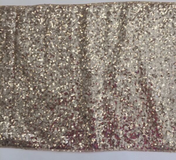 12" x 108" Champagne Sequin, Runner