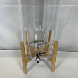 Beverage Dispenser w Wooden Stand/4 Gallon Capacity