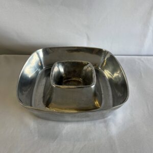 Cast Aluminum Chip/Dip  (Pewter)