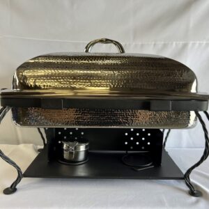 Hammered Stainless 4qt. Rect. Chafer