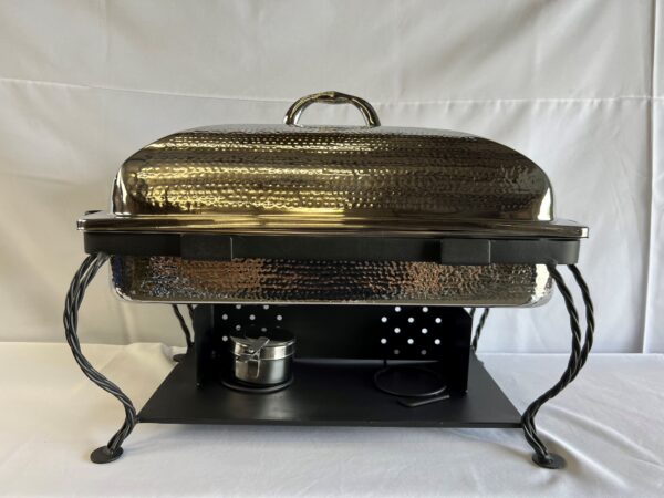 Hammered Stainless 4qt. Rect. Chafer