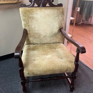 Antique - Accent Chair-Annie Lou- Velvet Green (Delivery Only)