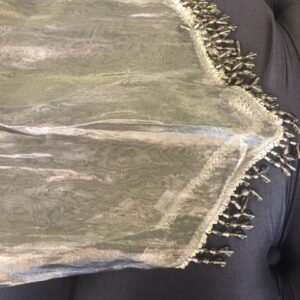 Silver, Tissue Satin, Runner - 70" x 12" Tablecloth