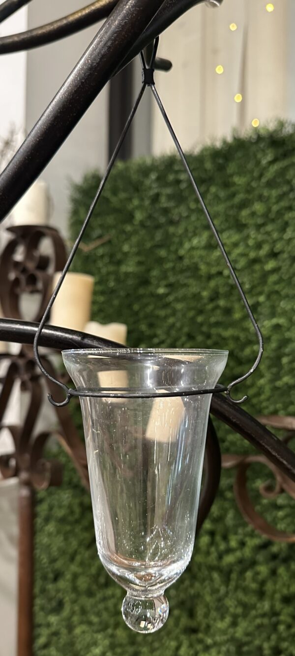 Hanging Glass Bell Votive - Large