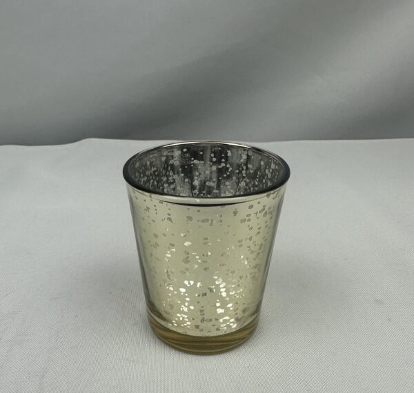 Silver Mercury Glass Candle Votive Holder