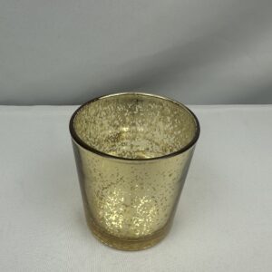 Gold 4" Mercury Glass Candle Votive