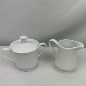 White Cream and Sugar Set