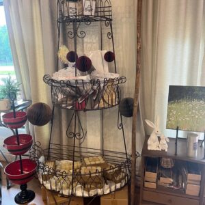 3 Tier Iron Shelf 6'