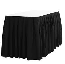 7' - 8' Black, Table Skirt