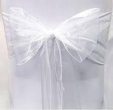 White, Organza sash