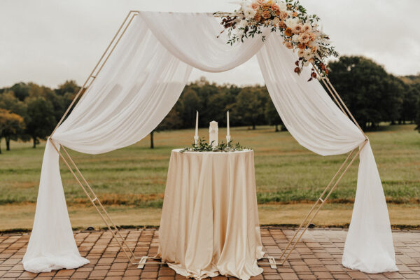 Drape on Hexagon Arch