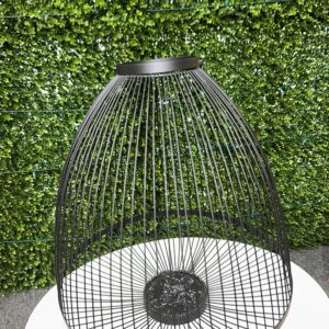 Black Birdcage Candle Holder