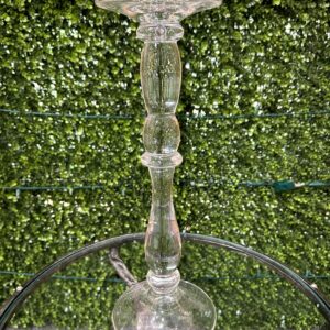 Tall Glass Tapered Candleholder