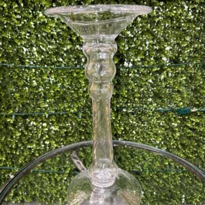 Glass Wildflower Candle Holder