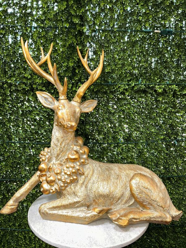 Gold Reindeer 2' x 2'