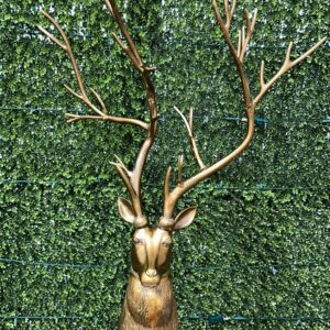 Gold Christmas Deer Head