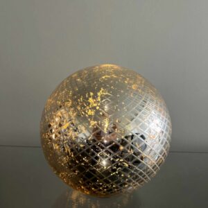 Silver Light-Up Globe Ornament 9'' Diameter MEDIUM