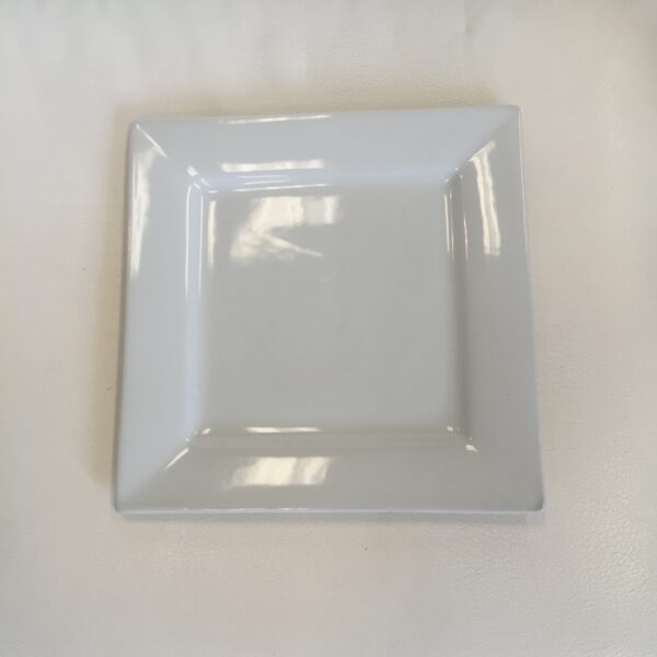 White Square Dinner Plate- 20/rack