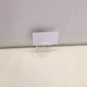 Clear Glass Place Card Holder