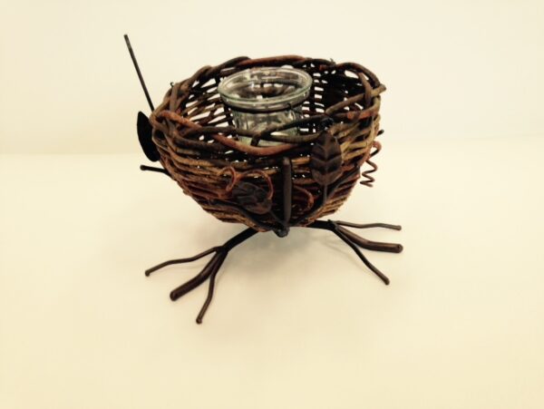 Grapevine Bird Nest Candle/Flower Holder
