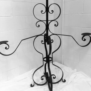Iron 3 Pillar Candelabra Centerpiece - 46"