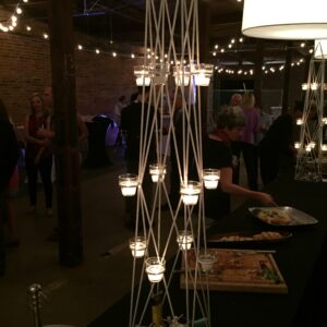 White Candle Tree w/Votives - 56"