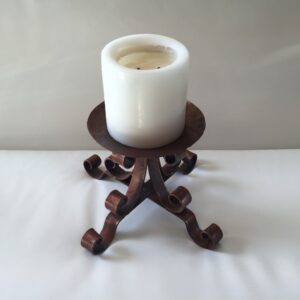 Copper Pillar Candle Holder
