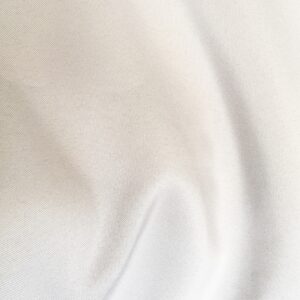 White, Polyester, 15' pleated table skirt