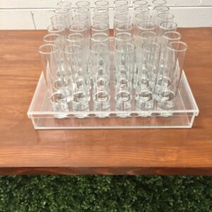 Acrylic Signature Cocktail Glass Tray