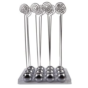 Silver Table Number Stands - 9"