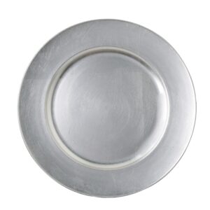 Silver Plastic Charger - 13"
