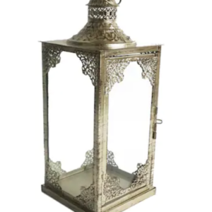 Layla Gold Metal Lantern 6.3" x 15.75"