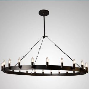 Wagon Wheel Chandelier 20 Light