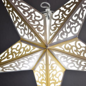 White Paper Star Lantern 24"