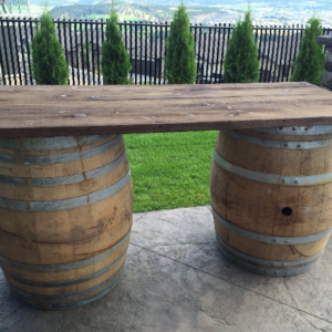 6' Wine Barrel Bar